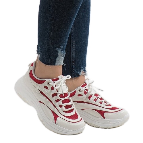 Modne bijele sportske cipele BO-15 bijela