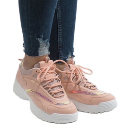 Modne ružičaste sportske cipele BO-62 ružičasta