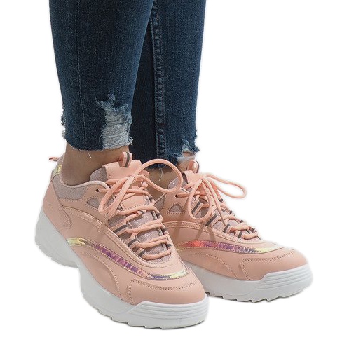 Modne ružičaste sportske cipele BO-62 ružičasta