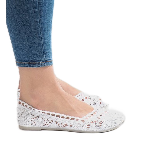 JX59P bijele tenisice od čipke bijela