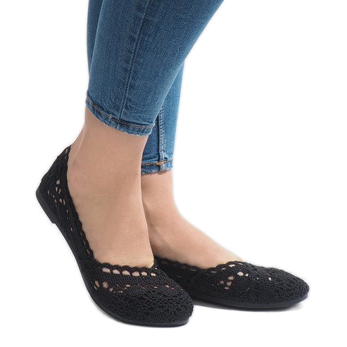 JX59P crne tenisice od čipke crno