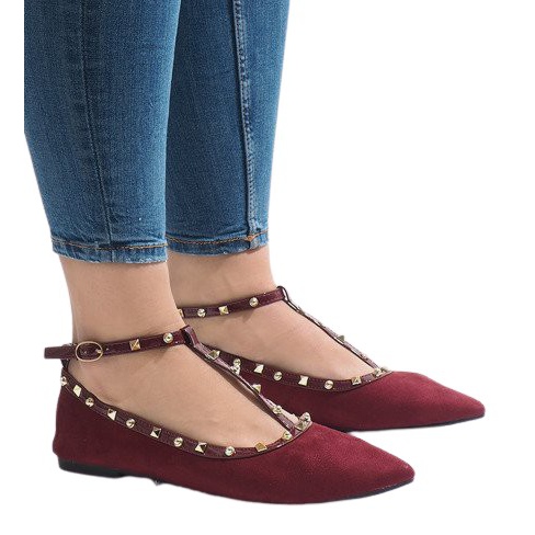 Burgundske balerine 127-13 crvena