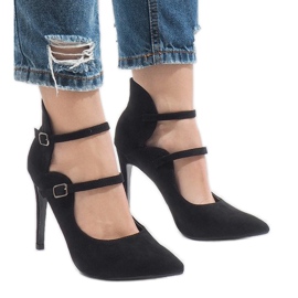 Crne čizme na visoku petu 6613-5 crna