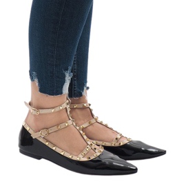 Crne lakirane balerine 127-12 crna