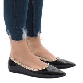 Crne balerinke s klinovima 127-16 crna