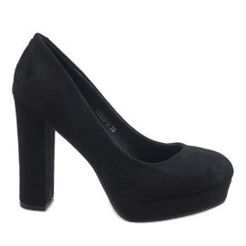 Crne antilop pumpe na stupu 12225-2 crna