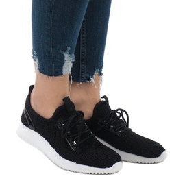 Sportske cipele od crne mreže G8347-1 crno