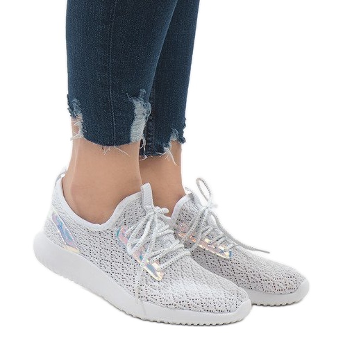 Sportske cipele od bijele mreže G8347-1 bijela