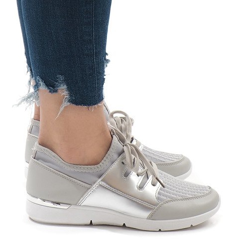 Modne sive sportske cipele A281 siva