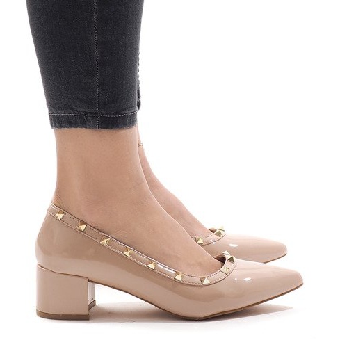 Ružičasto lakirane pumpe na stupu X-70 ružičasta