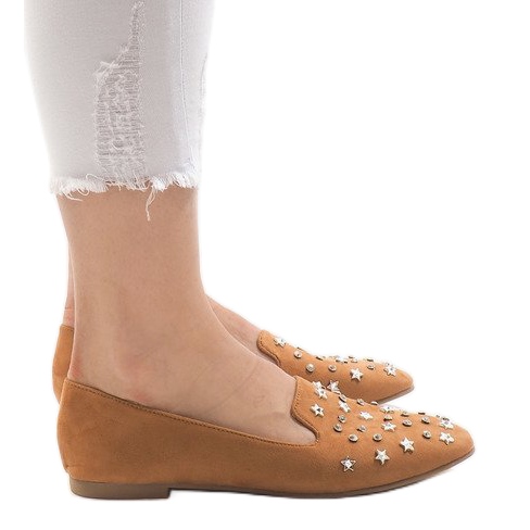 Balerinke devele natikače F3262 smeđa