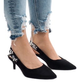 Crne pumpe na peti HD-33 crna