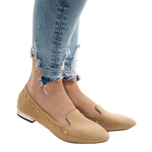 Balerinke devele mokasine ZHC-980 smeđa