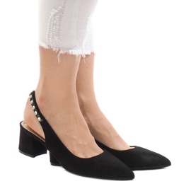 Crne pumpe na stiletto FM98502-2 crna