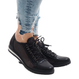 Crne ažurne cipele TL44 crno