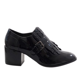 Crne lakirane čizme s visokom potpeticom PZY-02 crno