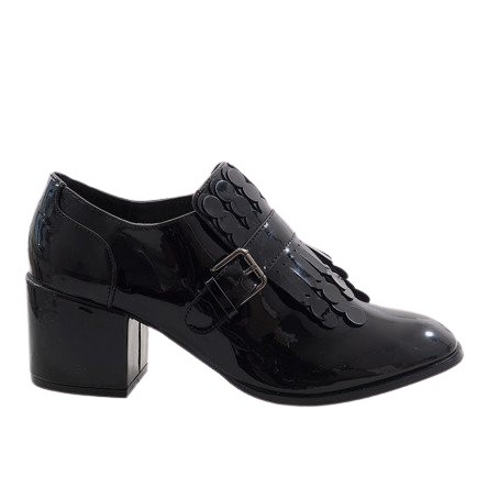 Crne lakirane čizme s visokom potpeticom PZY-02 crno