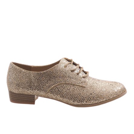 Zlatne cipele na vezanje G086 zlatna