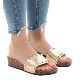 Šampanjac visoke potpetice AC-2809 zlatni