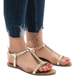 Zlatne sandale ukrašene SY-644 zlatni