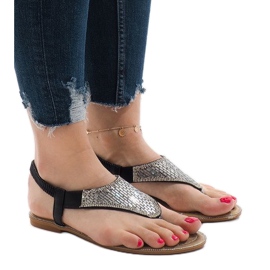 Crne sandale ukrašene JN1359-2 crna