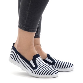 XJ-2909 tamnoplave tenisice na pruge bijela tamnoplava