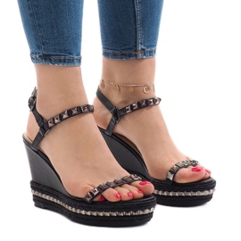 Crne sandale na platformi 1926. godine crna