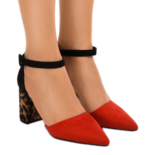 Crvene sandale na postolju MM-621 antilop crvena