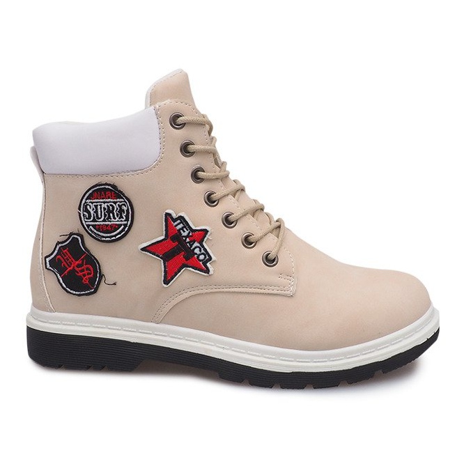 Izolirane drvene čizme SJ1679-5 Bež