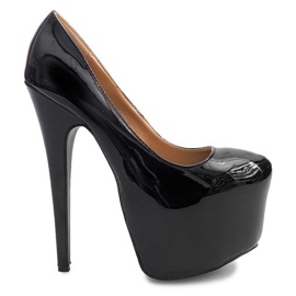 Visoko lakirane igle na platformi D905 Crna crno