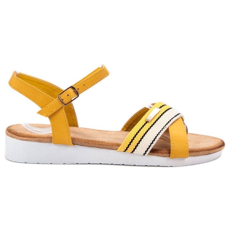 Bello Star Sandale na kopčanje žuta boja