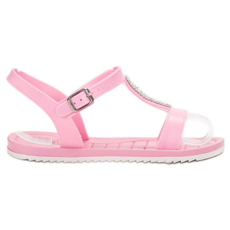 SHELOVET Gumene sandale ružičasta