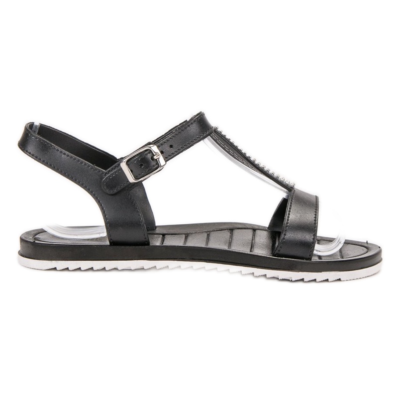 SHELOVET Gumene sandale crno