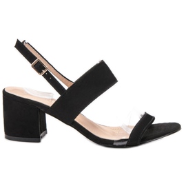 Bestelle Elegantne sandale od antilopa crna