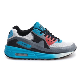 Neony tenisice za trčanje B306-9 bijele bijela crna plava višebojan