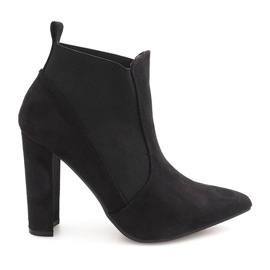 Čizme na gumici za brisanje postova 2146-6 crne crna