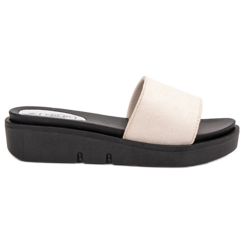 SHELOVET Sandale na klin smeđa