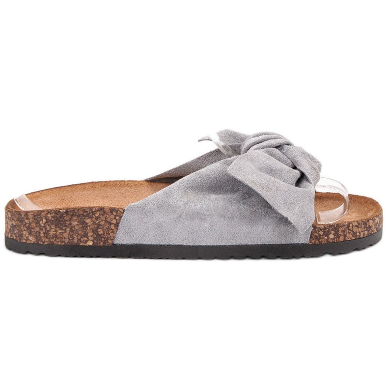 Super Me Modne sive papuče siva