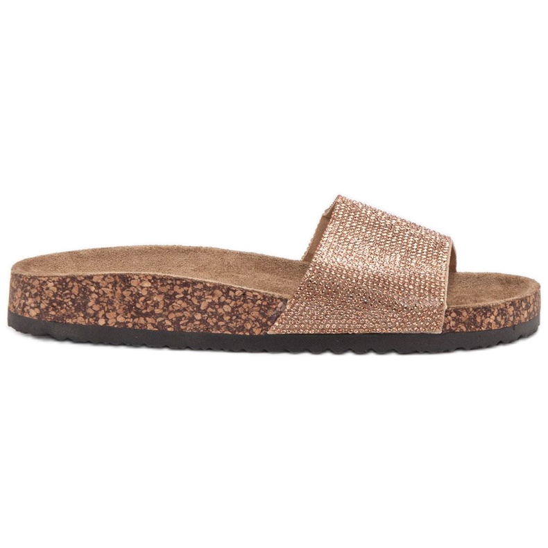 Bona Papuče s potplatom od pluta žuta boja