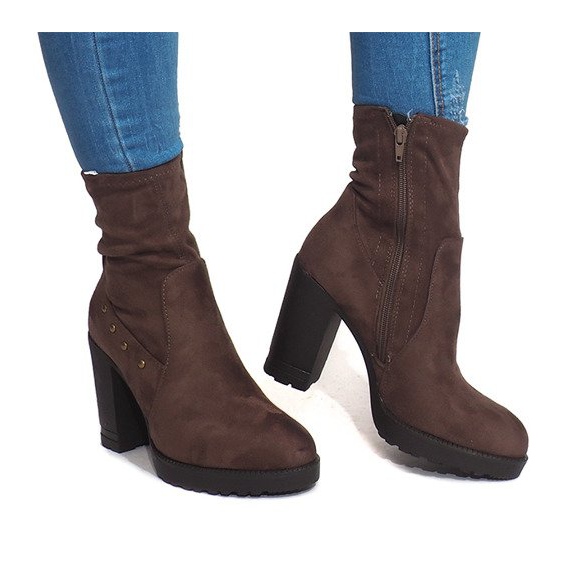 Suede BG-59 Taupe čizme smeđa raznobojna