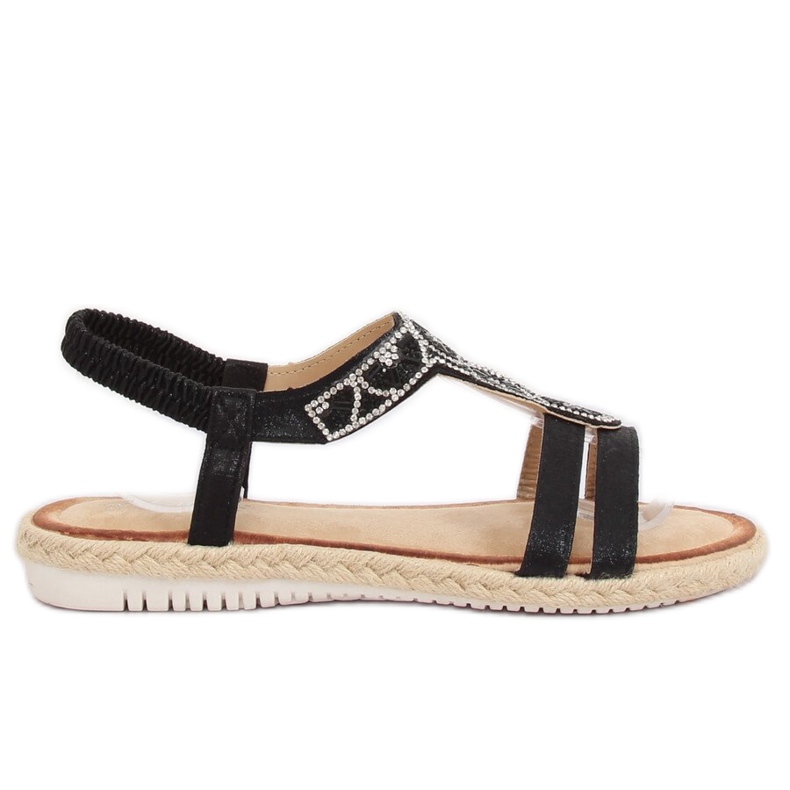 Crne espadrile sandale CO-78 Black crno