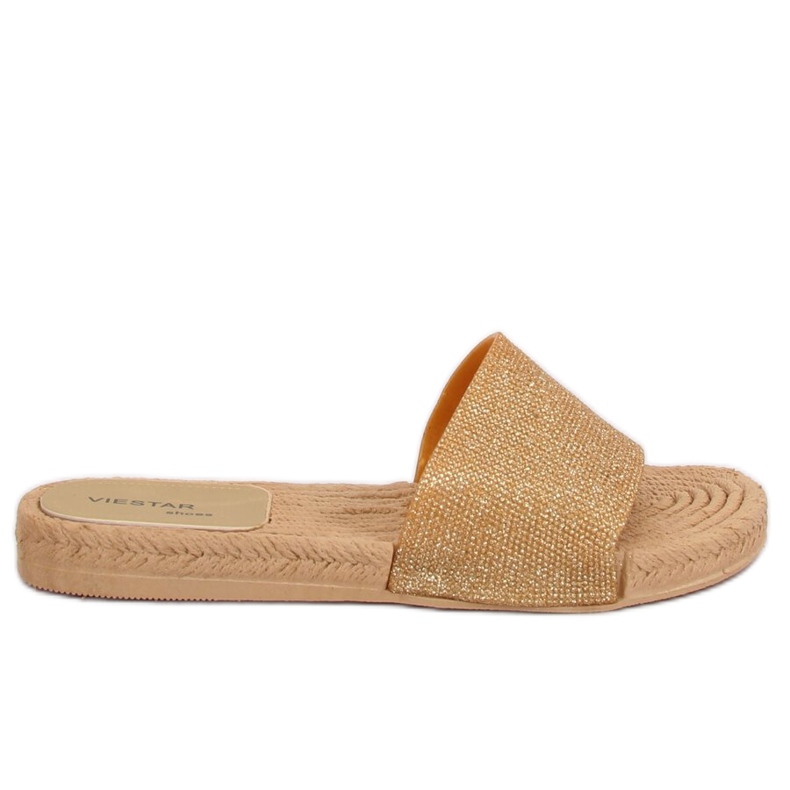 Ženske zlatne papuče JFF-V182 Golden zlatna