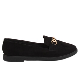 Crne ženske mokasine 1631-123 Crne crno