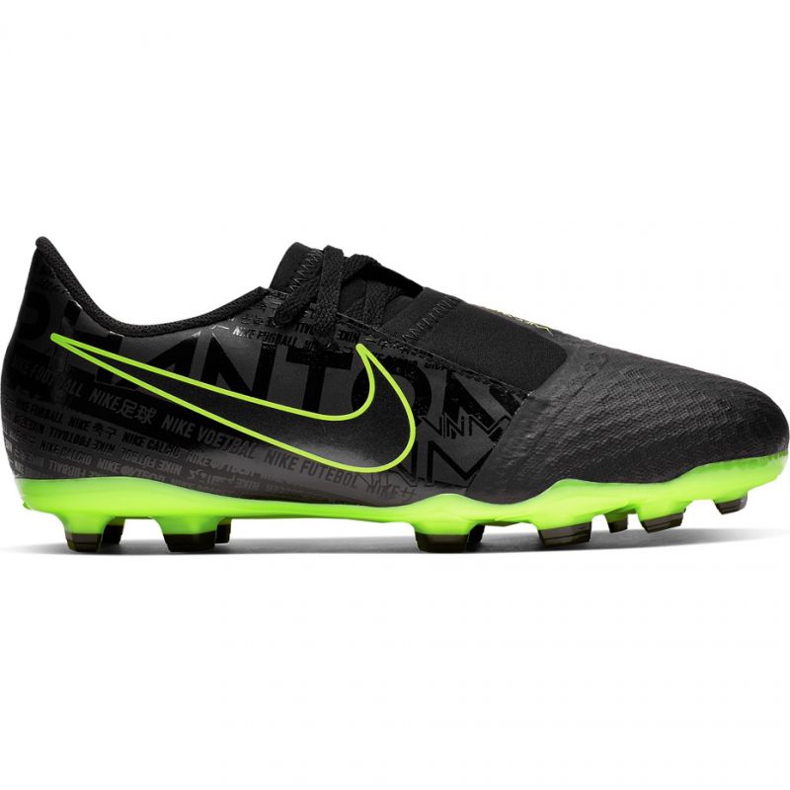 Nogometne cipele Nike Phantom Venom Academy Fg Jr AO0362 007 crno - zelene raznobojna