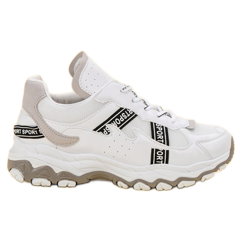 SHELOVET Bijele tenisice bijela siva