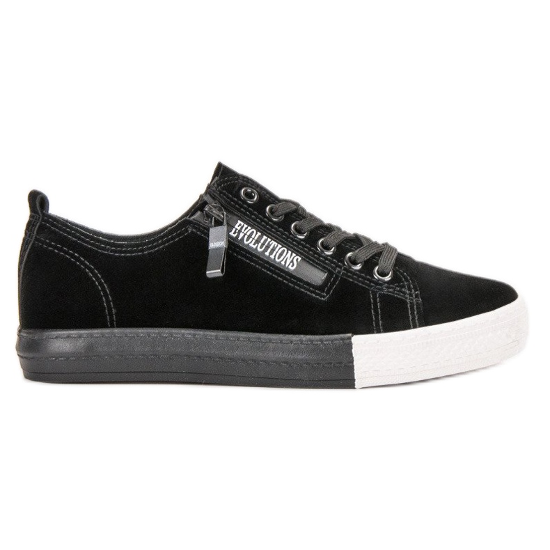 SHELOVET Crne tenisice crno zelena