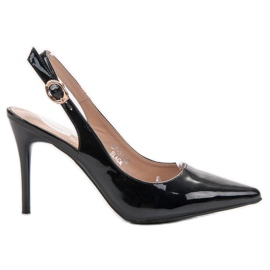 COLORFUL Štikle s otkrivenom petom crna