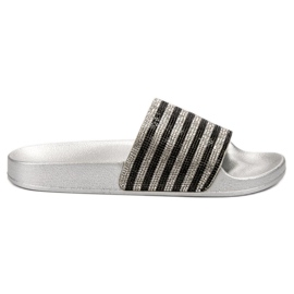 SHELOVET Gumene papuče crna siva