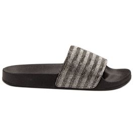 SHELOVET Gumene papuče crna siva