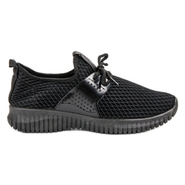 SHELOVET Tekstilne sportske cipele crna